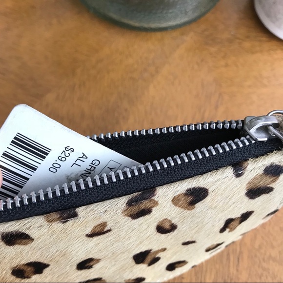 Leopard Print Calf hair wallet - Picture 3 of 4